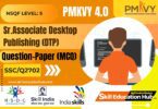 sr. associate - desktop publishing (dtp) question paper