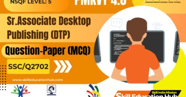 sr. associate - desktop publishing (dtp) question paper