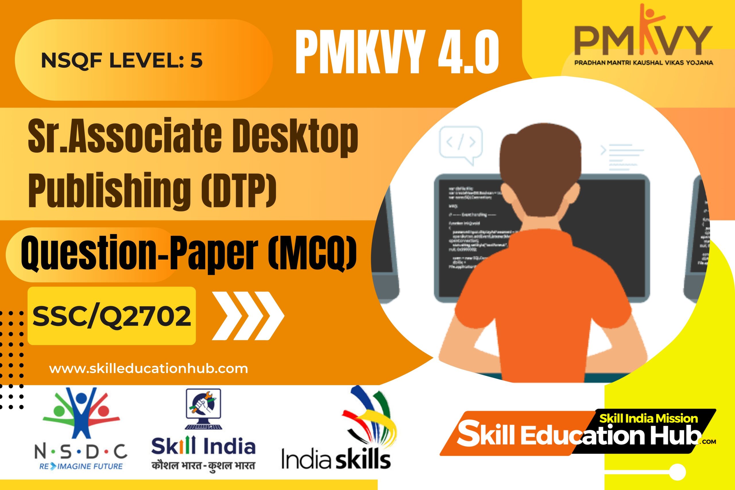 sr. associate - desktop publishing (dtp) question paper