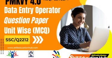 PMKVY 4.0 Data Entry Operator Question Paper