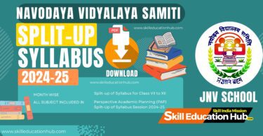 NAVODAYA VIDYALAYA SAMITI SPLIT-UP SYLLABUS 2024-25