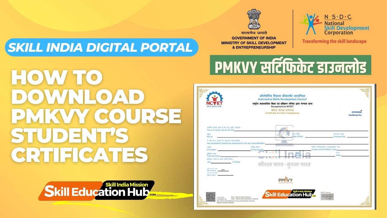 pmkvy certificate download 2024