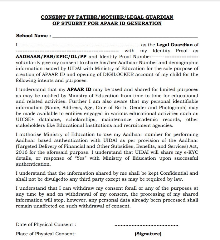 APPAR-CONSENT-FORM APAAR ID Creation Process for JNV Students : A Step-by-Step Guide for JNV