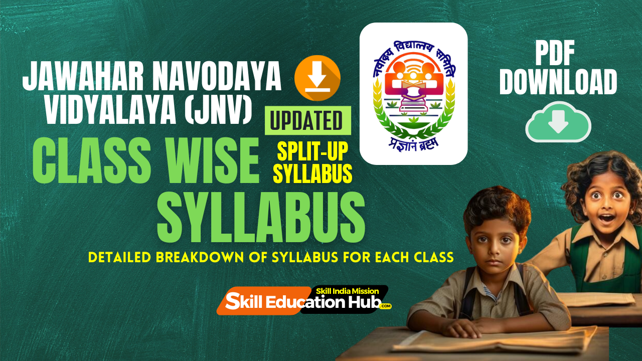 JNV Class Wise Syllabus 2024-25