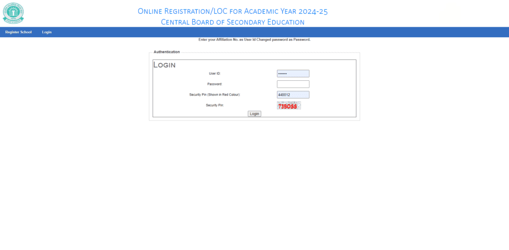  CBSE Timely and Accurate Submission of LOC -2025