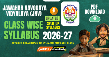 Navodaya Vidyalaya Samiti Split-Up Syllabus 2026-27