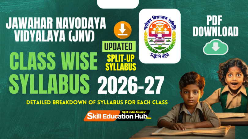Navodaya Vidyalaya Samiti Split-Up Syllabus 2026-27